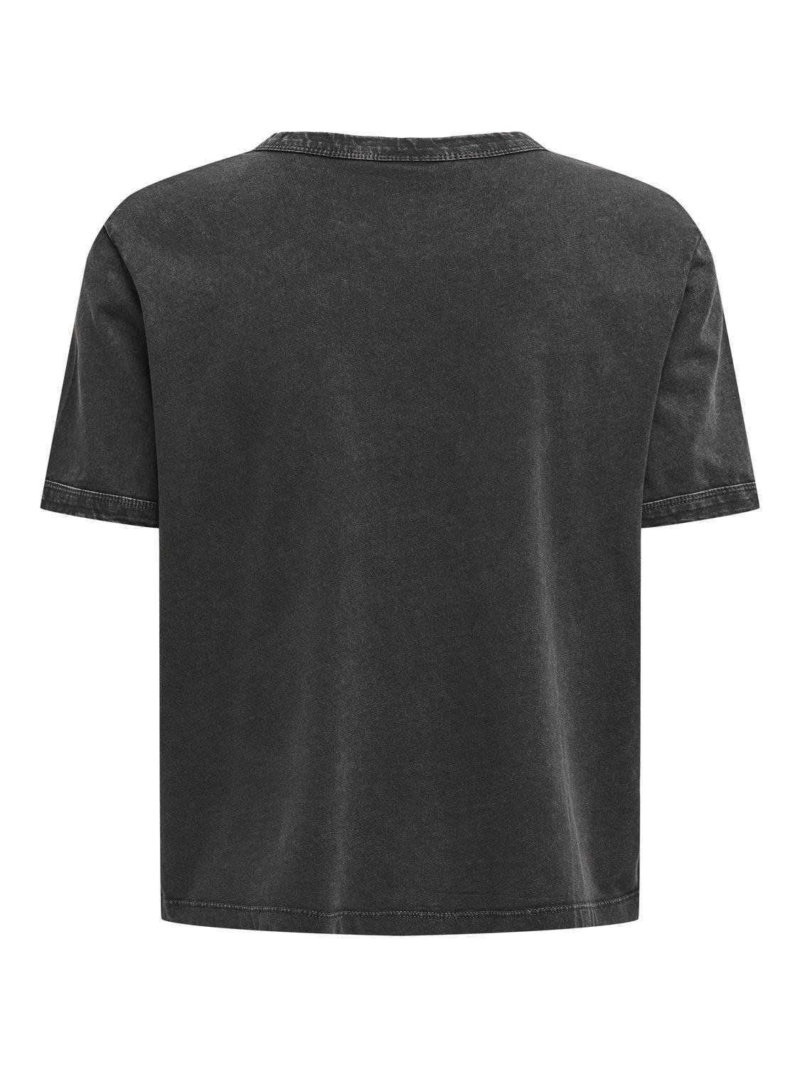 ONLY Regular Fit Round Neck T-Shirt -Black - 15295583