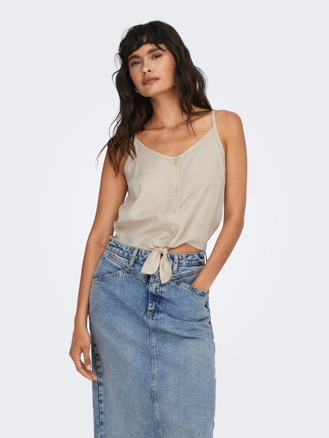 ONLY Cropped Fit V-Neck Top - 15295604