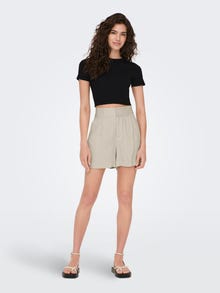 ONLY Shorts Tapered Fit Vita alta -Sandshell - 15295616