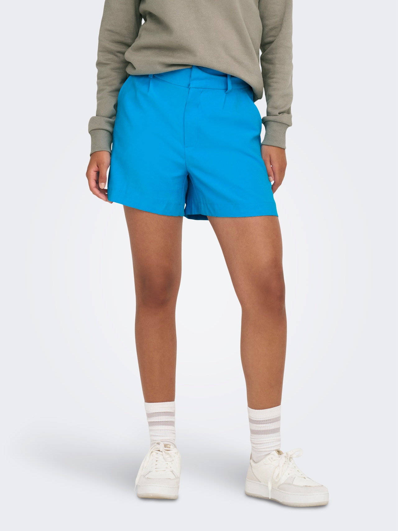 ONLY Shorts Tapered Fit Taille haute -Dresden Blue - 15295616