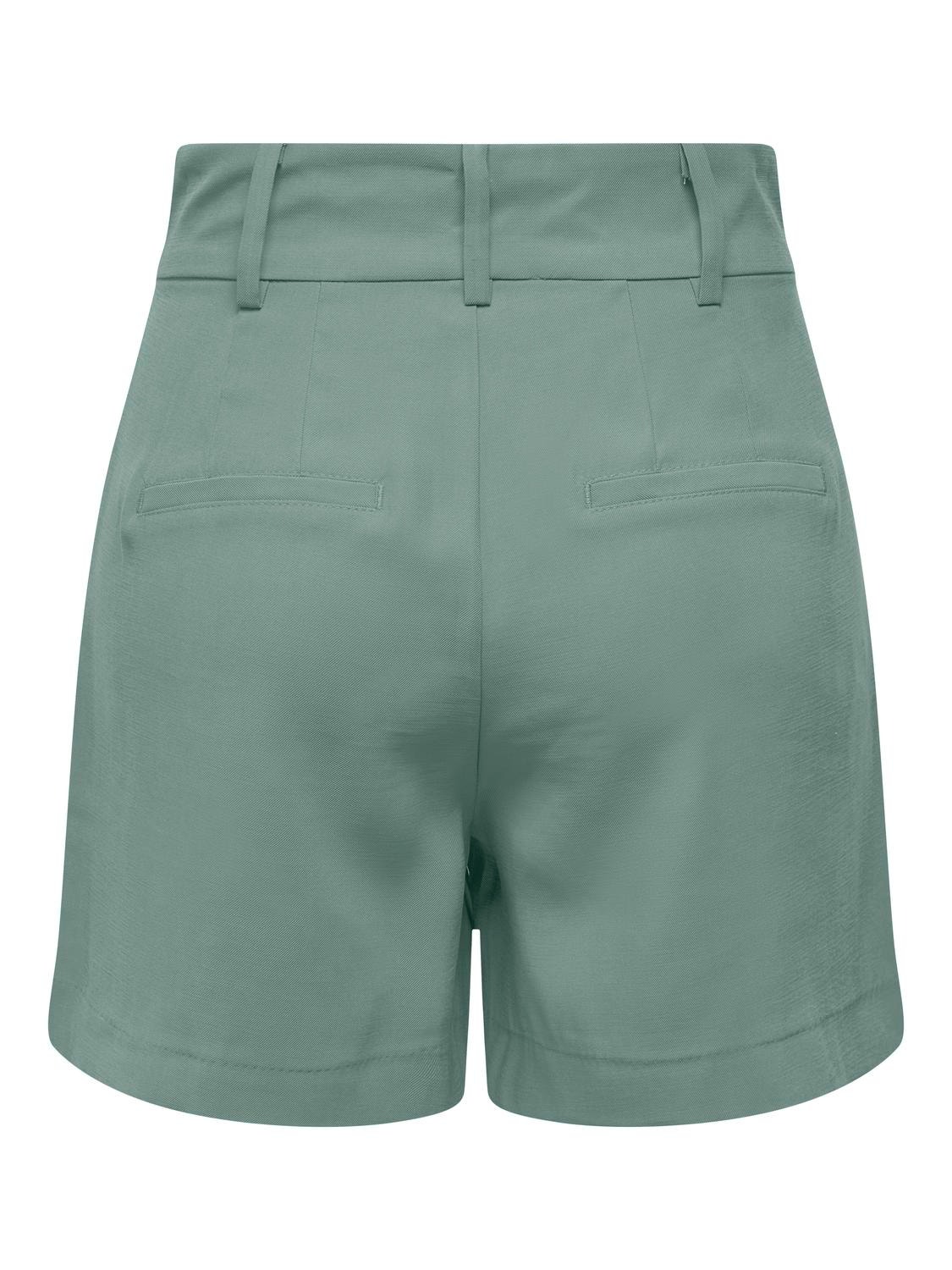 ONLY Verjüngt Hohe Taille Shorts -Chinois Green - 15295616