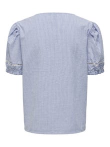 ONLY Loose fit V-Hals Pofmouwen Top -Provence - 15295645