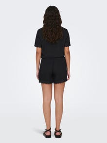 ONLY Shorts Regular Fit Taille haute -Black - 15295675