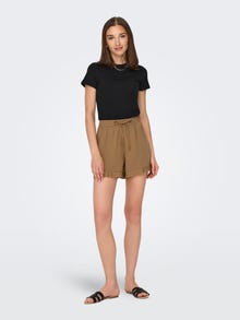 ONLY Normal geschnitten Hohe Taille Shorts -Toasted Coconut - 15295675