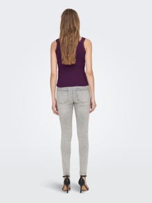 ONLY Lace Edge Top -Italian Plum - 15295689