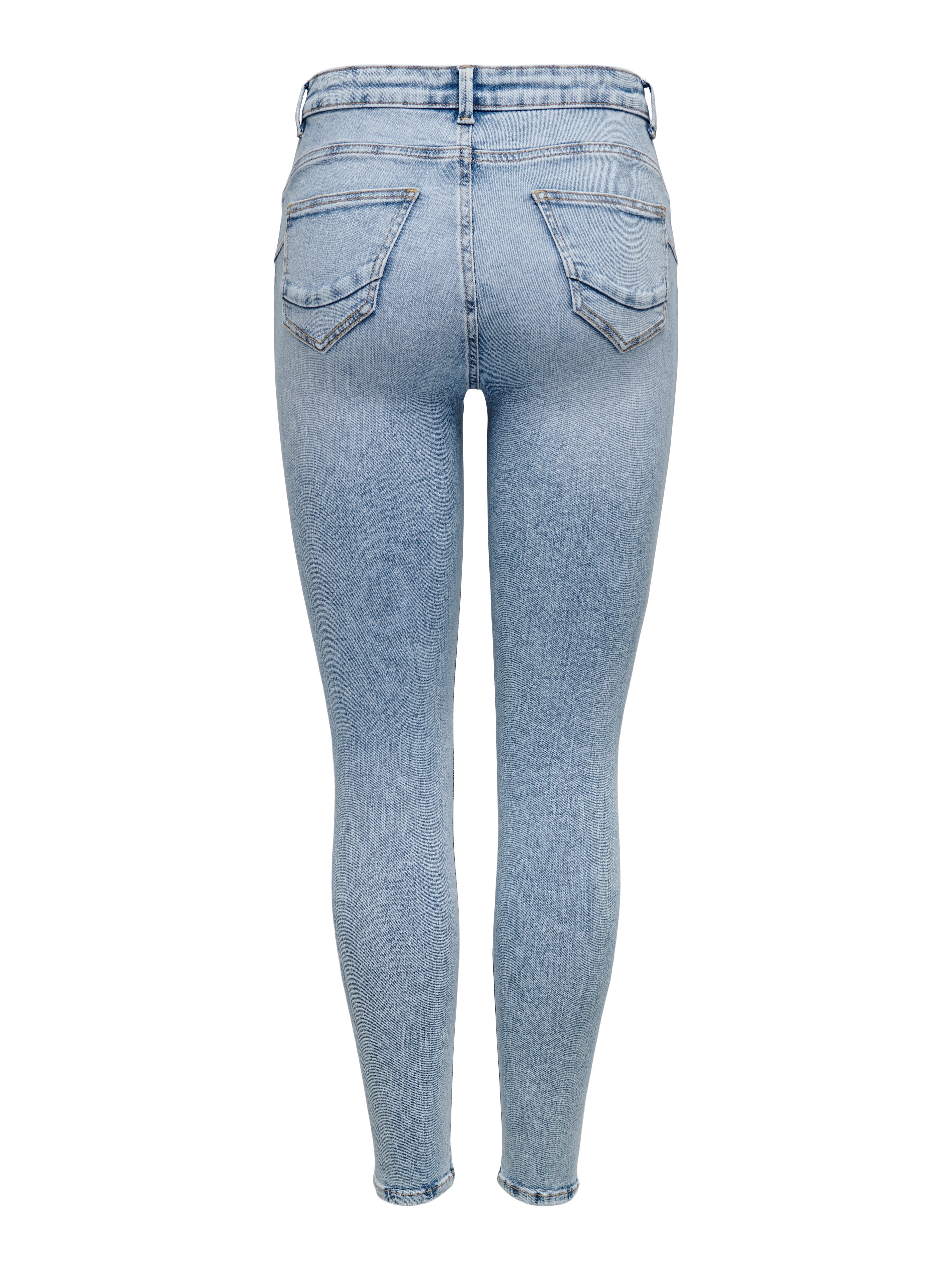 Pcdana Mid Waist Skinny Jeans Light Blue Denim