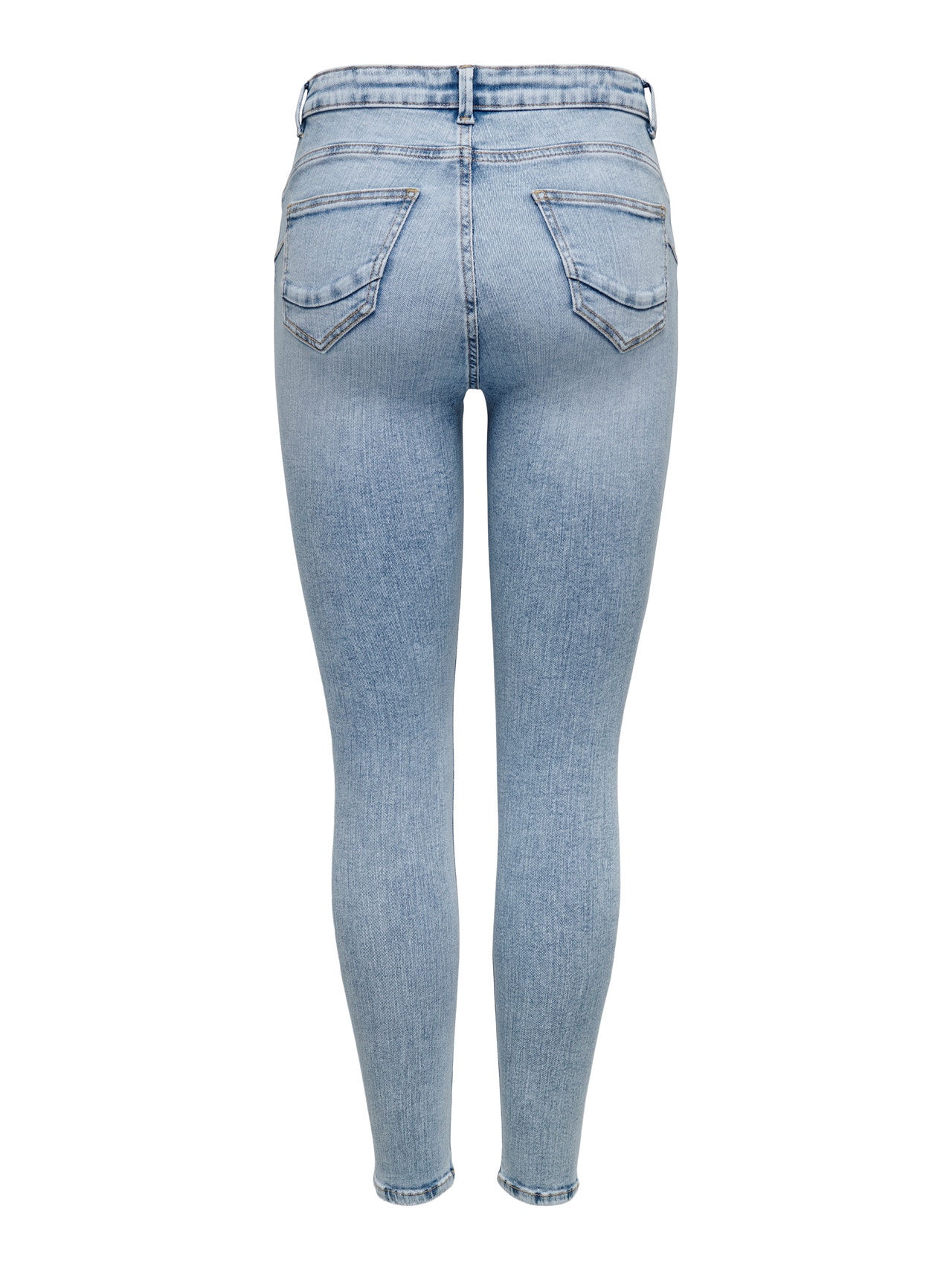 ONLY ONLPower Mid Waist Skinny Jeans -Light Blue Denim - 15295870