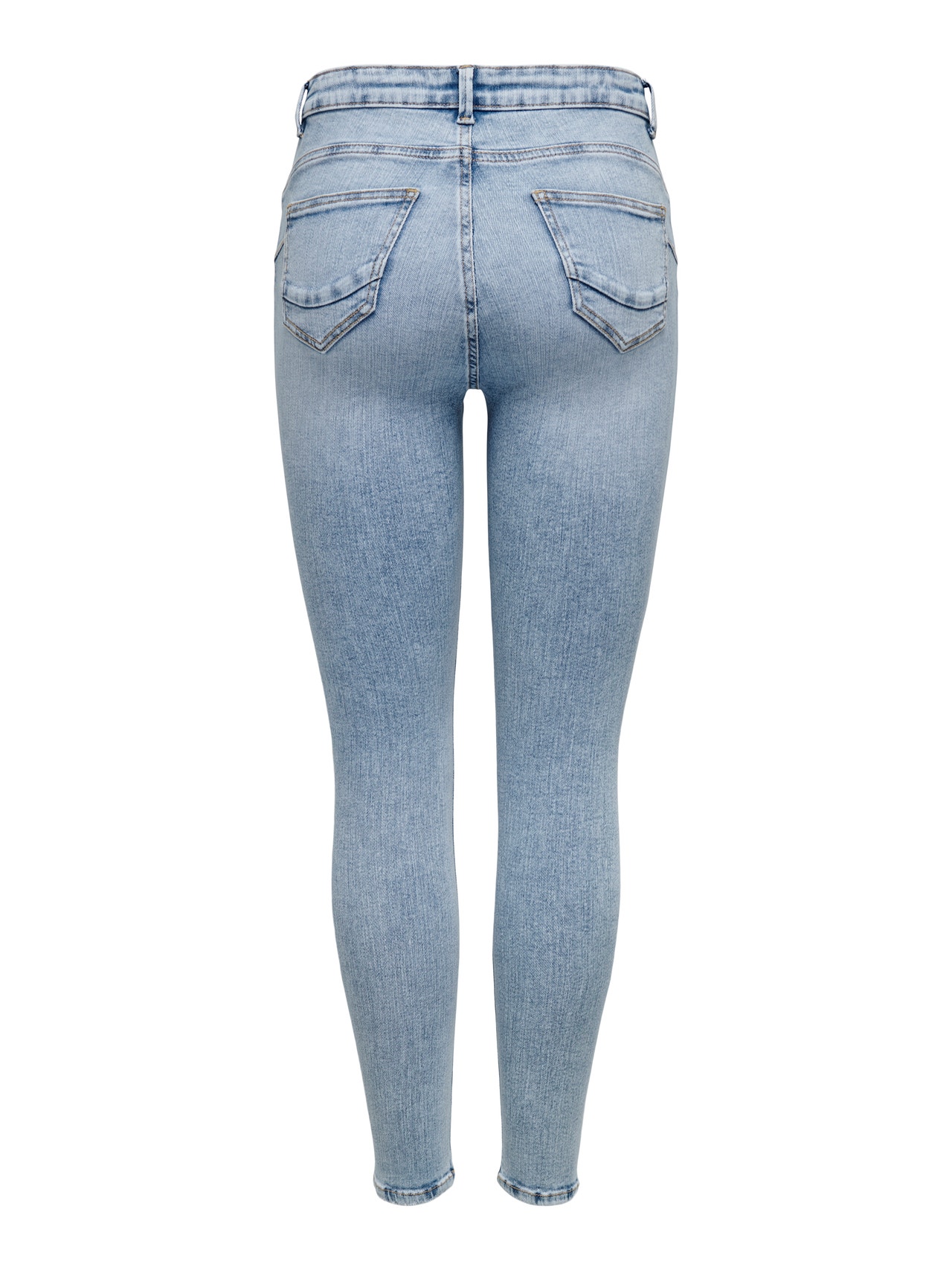 ONLY Dames Skinny Fit Jeans Onlpower Mid Waist Sk Push Up - Az Box