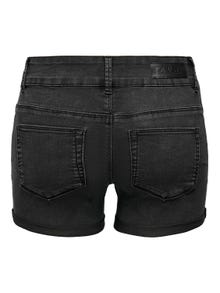 ONLY Slim Fit Mittlere Taille Tall Shorts -Black Denim - 15295874