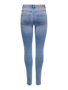 ONLY Jeans Skinny Fit Taille haute Petite -Light Blue Denim - 15295883