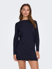 ONLY Mini o-neck knitted dress -Sky Captain - 15295890