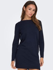 ONLY Mini o-neck knitted dress -Sky Captain - 15295890