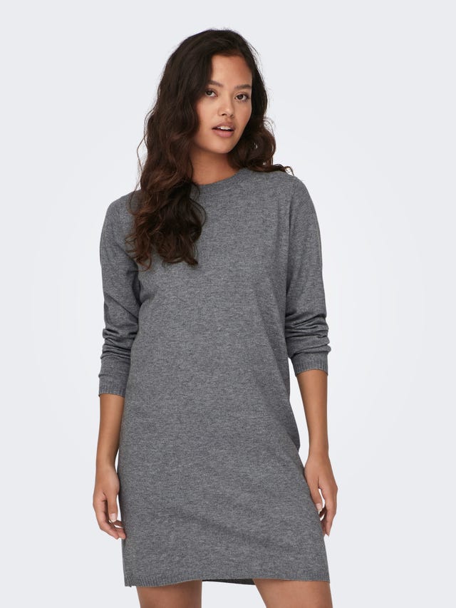 ONLY Mini o-neck knitted dress - 15295890