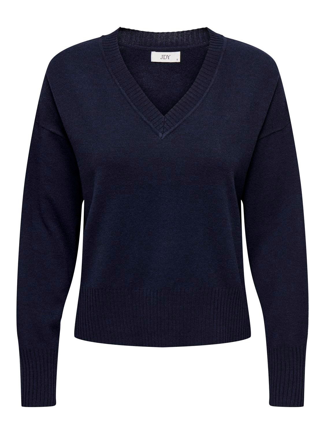 ONLY V-neck knitted pullover -Sky Captain - 15295892