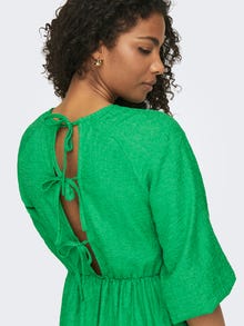 ONLY Midi Kjole med Bindedetalje i ryggen -Green Bee - 15295907
