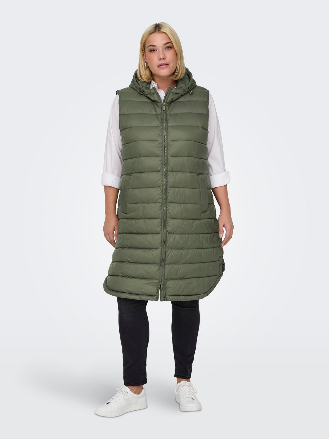 ONLY O-hals Gilet -Olive Night - 15295929