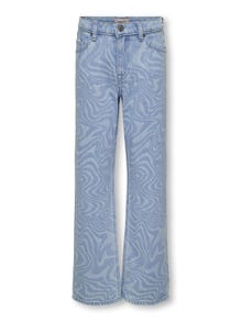 ONLY Straight fit Jeans -Light Blue Bleached Denim - 15295935