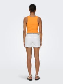 ONLY Regular Fit Oppbrettskanter Shorts -Bright White - 15295937
