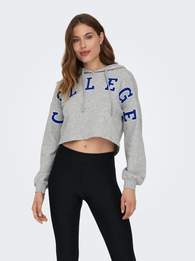 ONLY Cropped sports hoodie - 15295938
