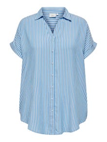 ONLY Camicie Loose Fit Collo Camicia Polsini risvoltati -Azure Blue - 15295982