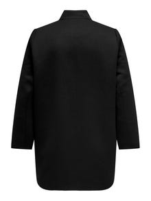 ONLY Curvy blazer with spread collar -Black - 15296009
