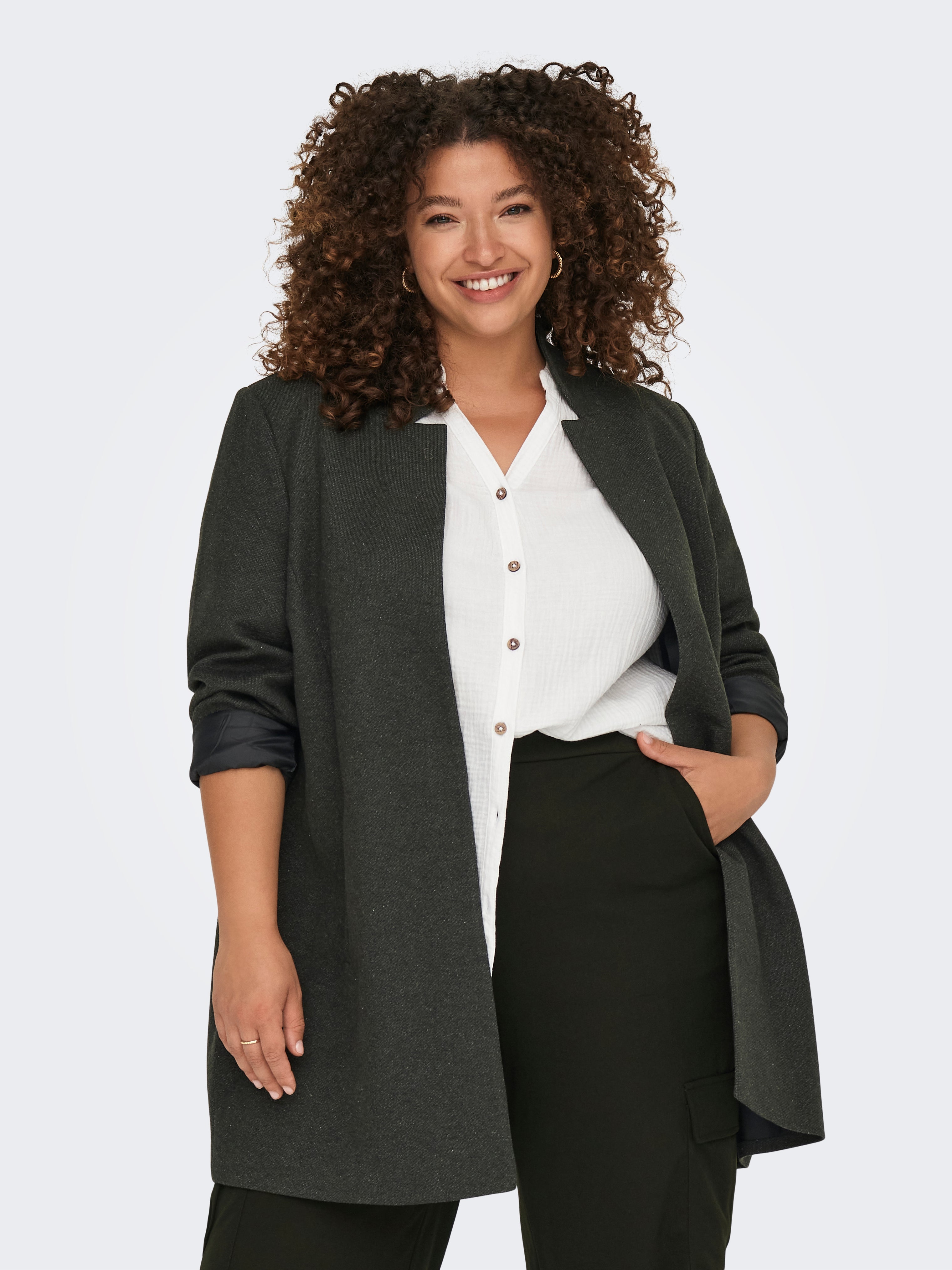 Plus size hot sale wool blazers