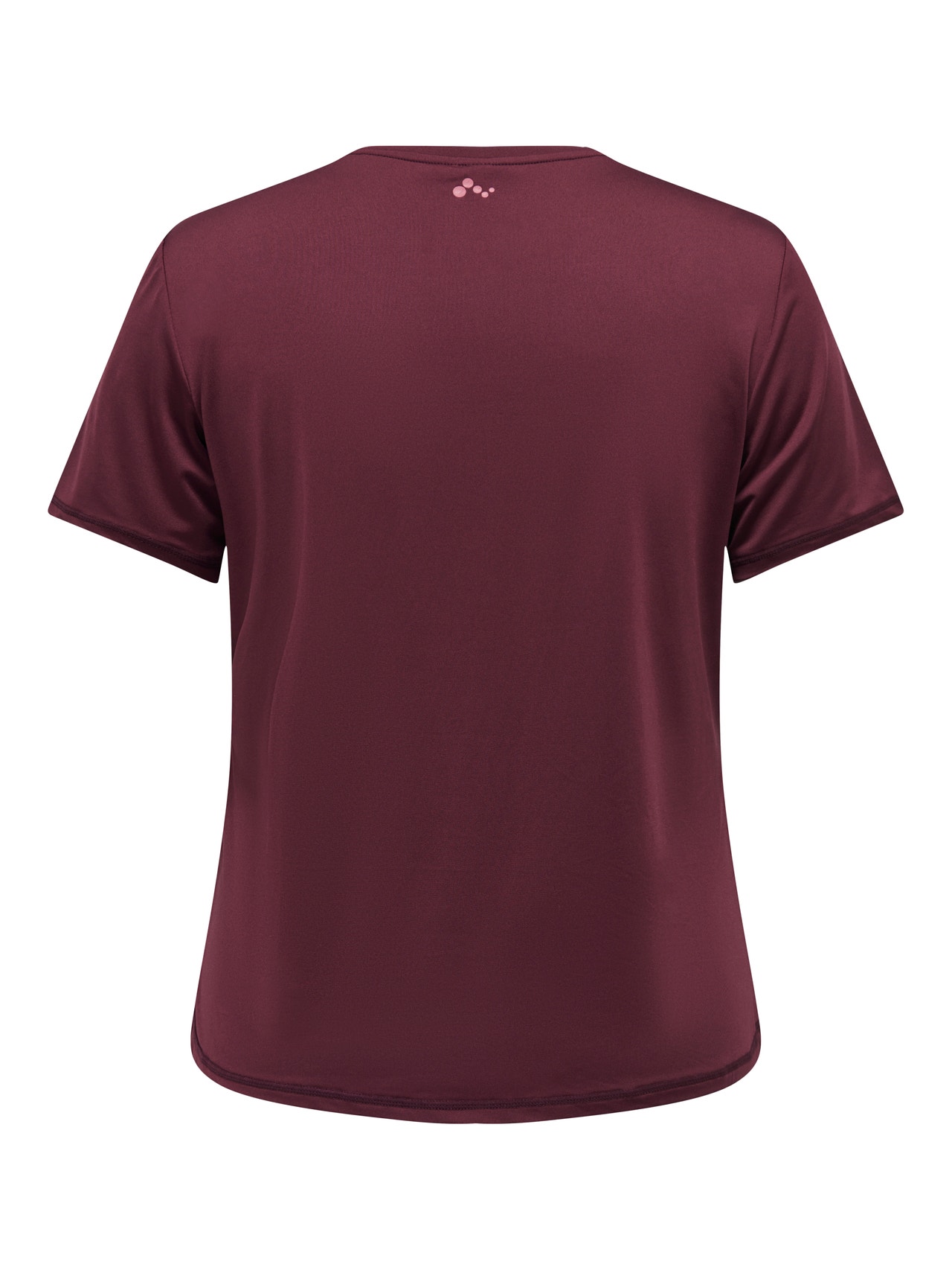 ONLY T-shirts Regular Fit Col rond Curve -Windsor Wine - 15296035