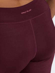 ONLY Curvy training tights -Windsor Wine - 15296036