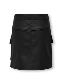 ONLY Kort nederdel med lommer -Black - 15296068