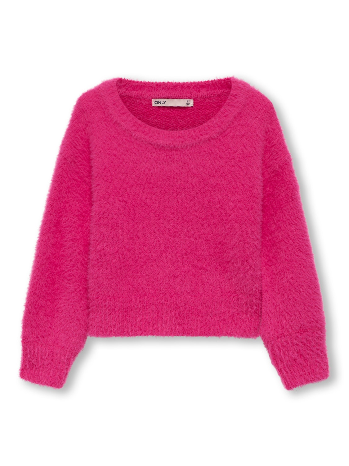 ONLY Mini o-neck knitted pullover -Fuchsia Purple - 15296169