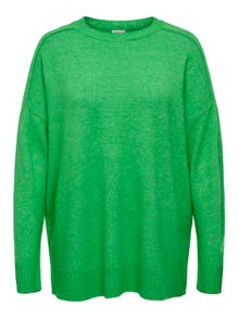 ONLY Curvy o-neck knitted pullover -Island Green - 15296177