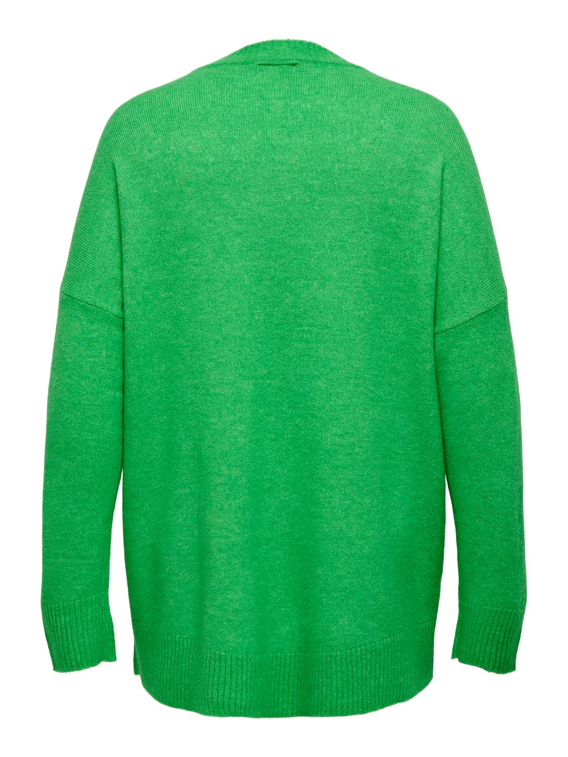 ONLY O-hals Curve Pullover -Island Green - 15296177