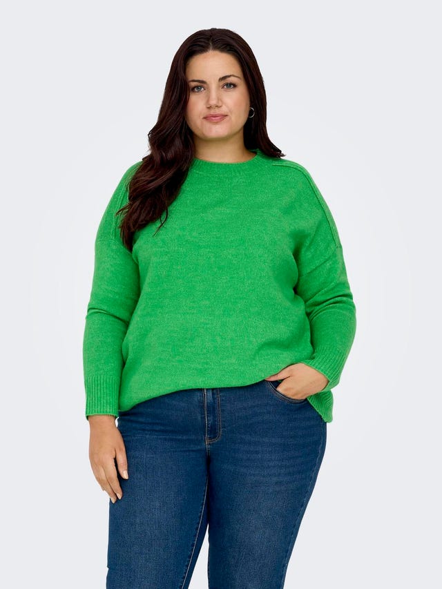 ONLY Curvy o-neck knitted pullover - 15296177