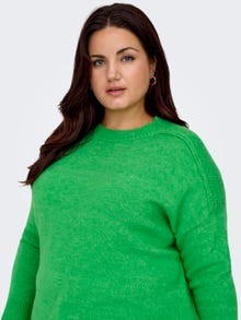 ONLY Curvy o-neck knitted pullover -Island Green - 15296177