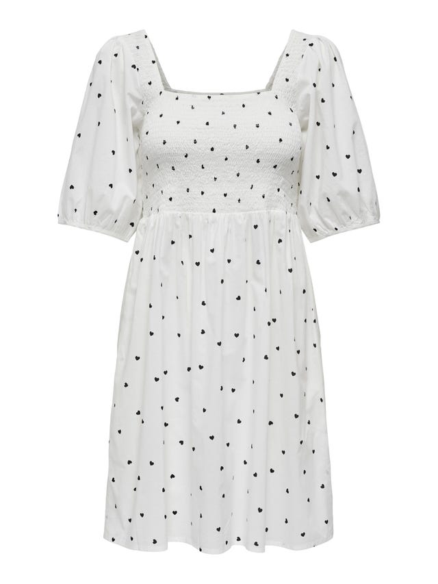 ONLY Mini kjole med smock - 15296181