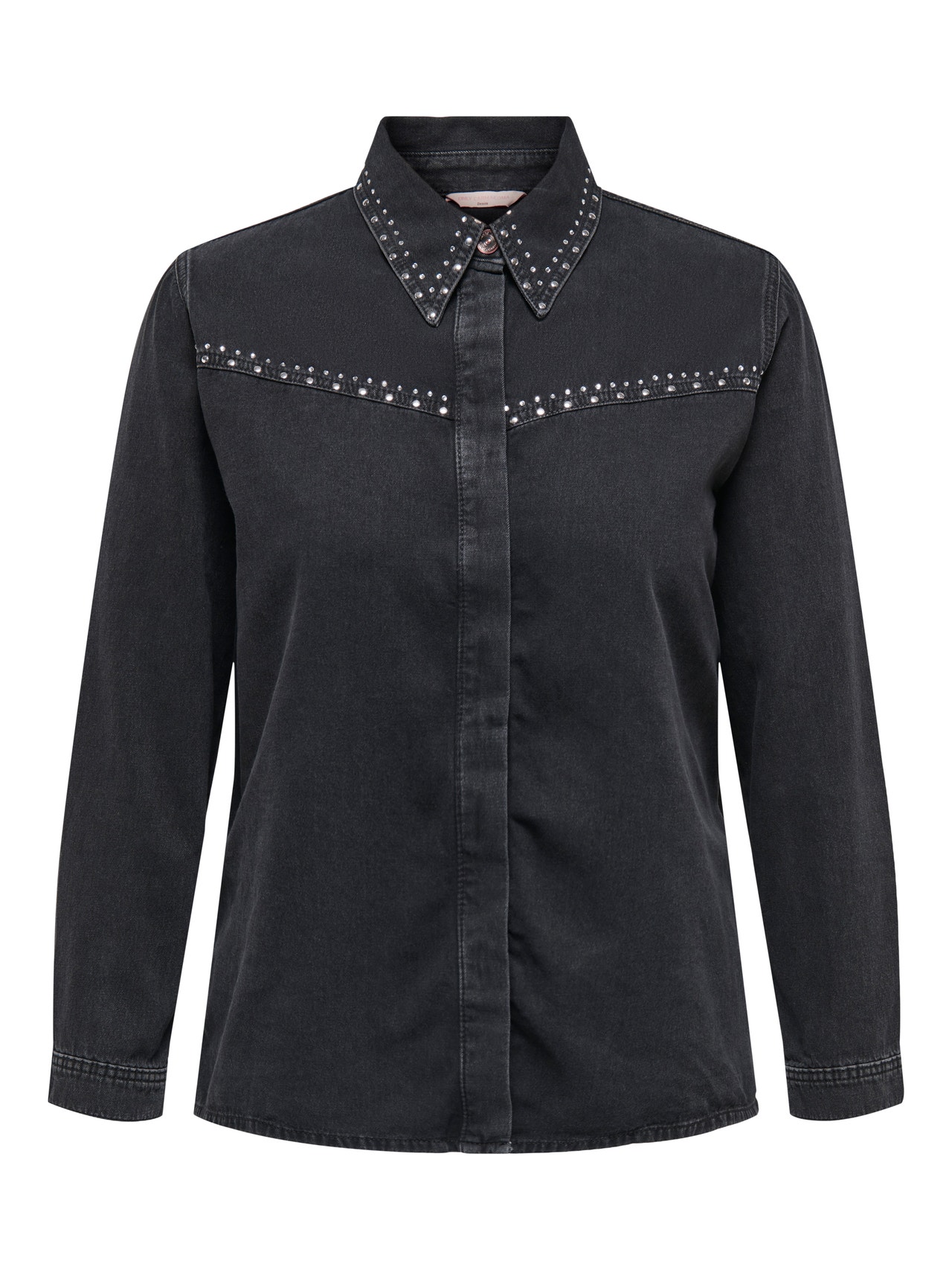 ONLY Loose fit Overhemd kraag Overhemd -Black - 15296198