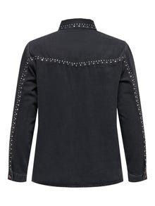 ONLY Curvy denim shirt -Black - 15296198