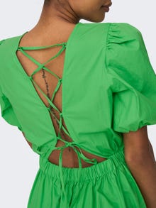 ONLY Midi kjole med bindedetalje i ryggen -Vibrant Green - 15296213