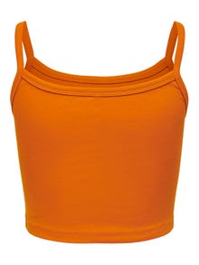 ONLY Regular Fit Round Neck Top -Orange Pepper - 15296214