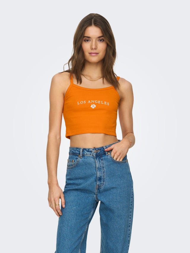 ONLY Cropped Printed Top - 15296214