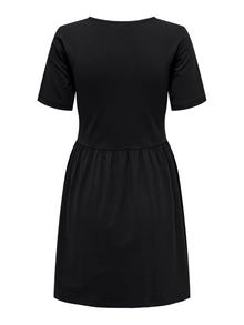 ONLY Robe courte Slim Fit Col rond -Black - 15296215