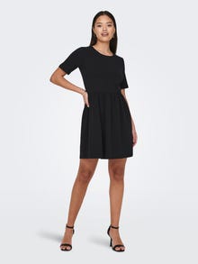 ONLY Robe courte Slim Fit Col rond -Black - 15296215