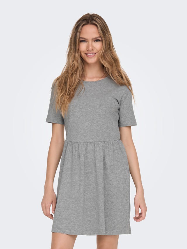 ONLY Slim Fit O-hals Kort kjole - 15296215