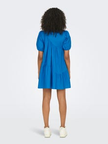 ONLY Mini Puff sleeve dress -Indigo Bunting - 15296219