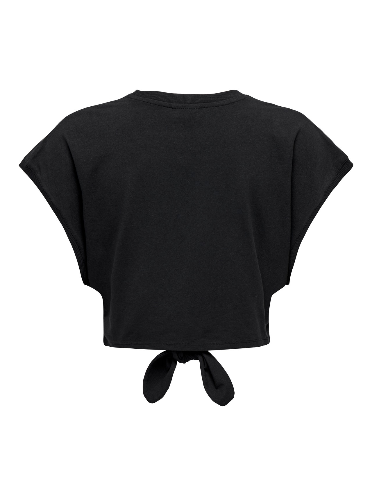 ONLY Cropped Top With Knot Detail -Black - 15296226