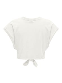 ONLY Loose Fit Round Neck Dropped shoulders Top -Cloud Dancer - 15296226