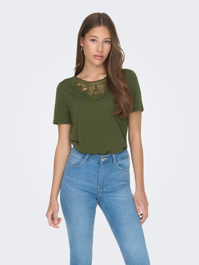 ONLY Regular Fit Round Neck T-Shirt - 15296235