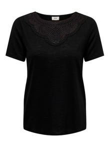 ONLY Camisetas Corte regular Cuello redondo -Black - 15296235