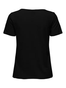 ONLY Camisetas Corte regular Cuello redondo -Black - 15296235