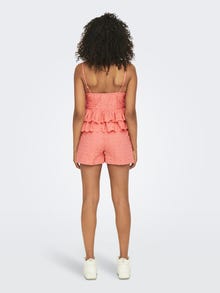 ONLY Shorts Regular Fit Ourlets repliés -Coral Haze - 15296332